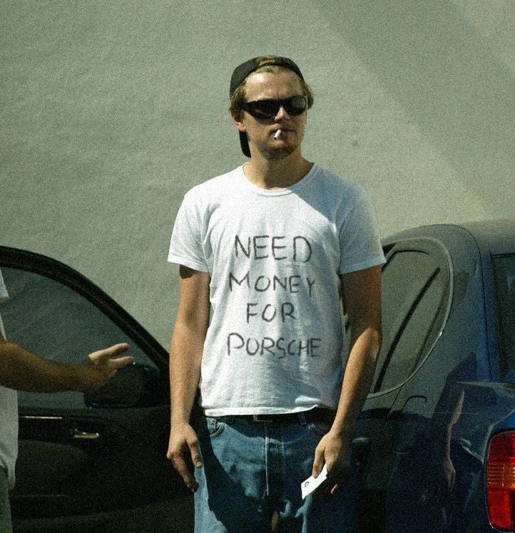 NEED MONEY FOR PORSCHE T-SHIRT
