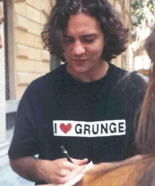 I LOVE GRUNGE T-SHIRT (Eddie Vedder)